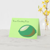 Carte de voeux Lime (Fleur jaune)