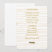 Carte de voeux Liminality de la poète Adiela Akoo (Devant / Derrière)