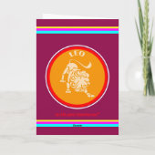 Carte de vœux Lion (Dos)