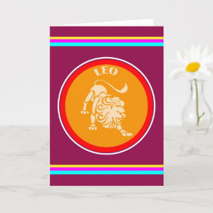 Carte de vœux Lion