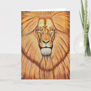 Carte de voeux Lion