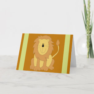 Carte de voeux Lion