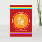 Carte de vœux Lion (Dos)