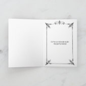 Carte de voeux Lion Coffee Vintage (Intérieur)