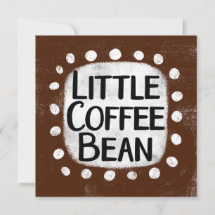 Carte de voeux Little Coffee Bean
