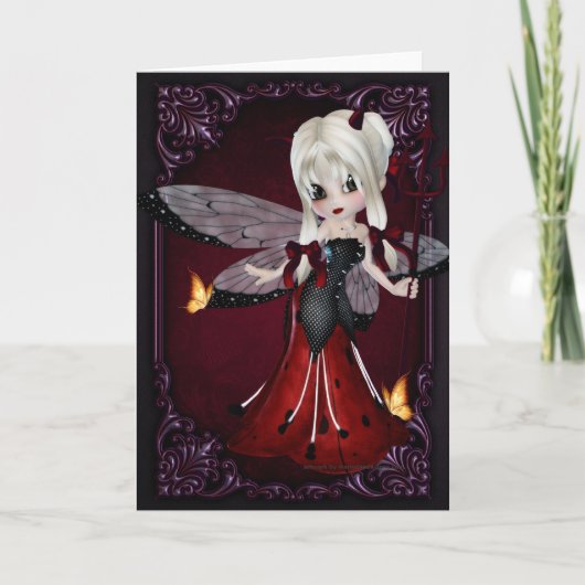 Carte de voeux Little Devil Ladybug Design 2 (Devant)