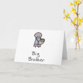 Carte de voeux Little One grand frère (Fleur jaune)