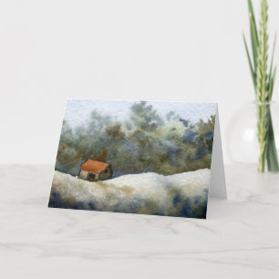 Carte de voeux "Little Woodland Shed" Road