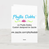 Carte de voeux Live It Up Chick Power (Dos)