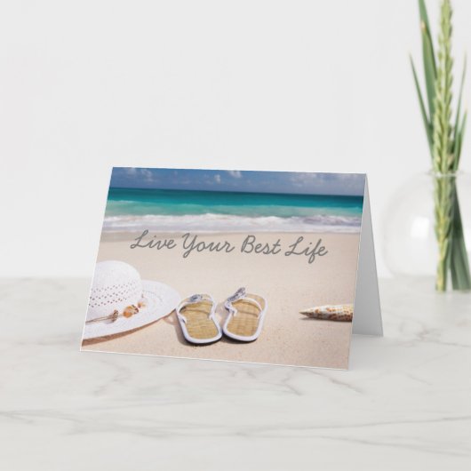 Carte de voeux - Live Your Best Life (Devant)