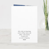 carte de voeux llama (bonjour à l'intérieur) (Dos)