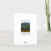 Carte de vœux Loch Long, Arrochar, Écosse (Dos)