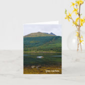 Carte de vœux Loch Long, Arrochar, Écosse (Fleur jaune)