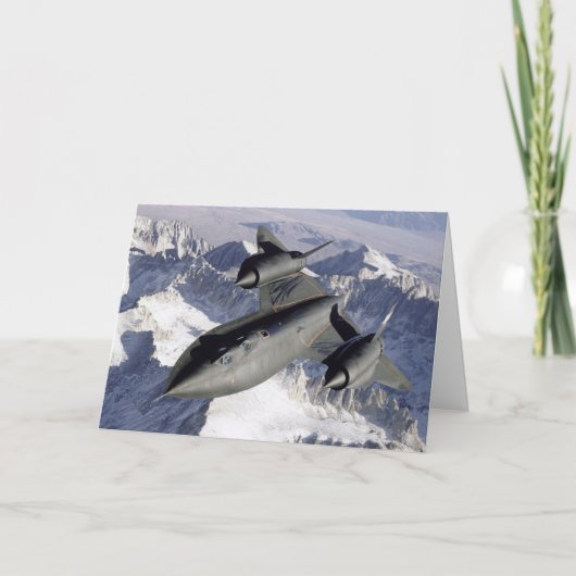 Carte de voeux Lockheed SR-71B Blackbird (Devant)