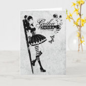 Carte de voeux Lolita (Fleur jaune)