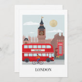 Carte de voeux Londres (Devant / Derrière)