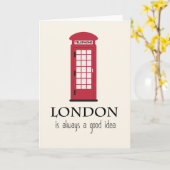 Carte de voeux Londres (Fleur jaune)