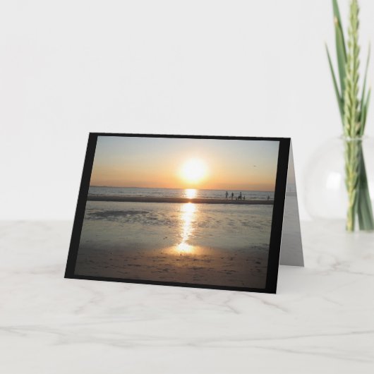 Carte de voeux Long Island Sunset (Devant)