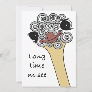 Carte de vœux Long time no see