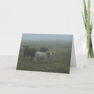 Carte de vœux "Longhorns in the Fog" (intérieur vi