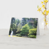 Carte de voeux Longwood Gardens Clocktower (Fleur jaune)