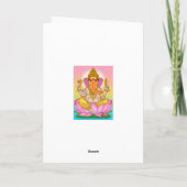 Carte de vœux Lord Ganesha (Dos)