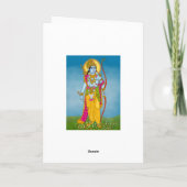 Carte de vœux Lord Ram – Art mural divin (Dos)