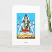 Carte de vœux Lord Shiva (Dos)