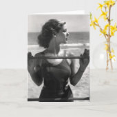 Carte de voeux Loretta Young (Fleur jaune)