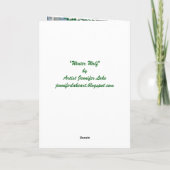 Carte de vœux Loup d'hiver (Dos)