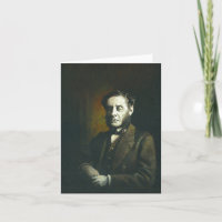 Carte de vœux loup-garou victorien