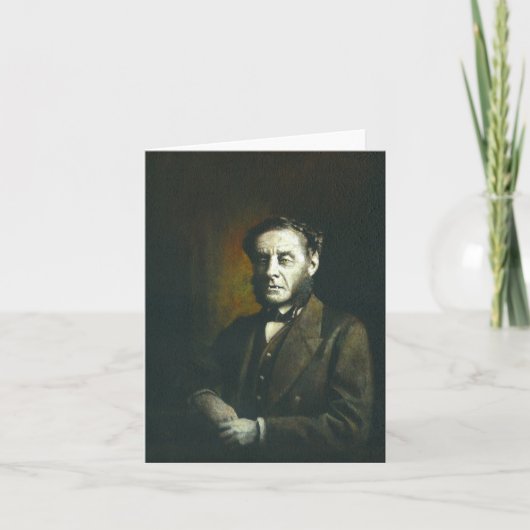 Carte de vœux loup-garou victorien (Devant)