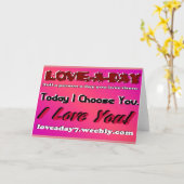 Carte de voeux Love A Day (Fleur jaune)