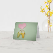 Carte de voeux Love Bananas (Fleur jaune)