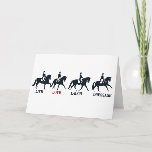 Carte de voeux LOVE DRESSAGE (Devant)