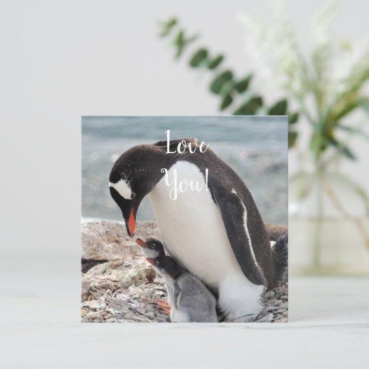 Carte de voeux Love Flat (Debout devant)
