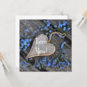 Carte de voeux Love Flat (Devant/Arrière en situation)