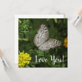 Carte de voeux Love Flat (Devant/Arrière en situation)