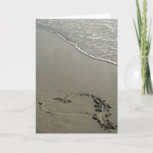Carte de voeux Love on the Beach Blank (Devant)