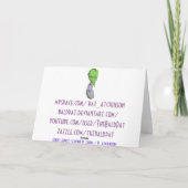 Carte de voeux Love Song (Dos)