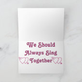 Carte de voeux Love Song (Intérieur)