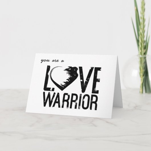 Carte de voeux Love Warrior (Devant)