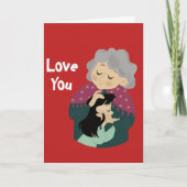 Carte de vœux Love You (Devant)
