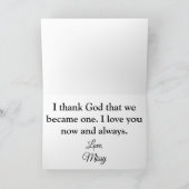 Carte de voeux Love You & Me (Intérieur)