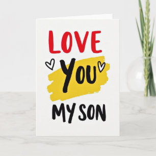 Carte de vœux Love You My Son