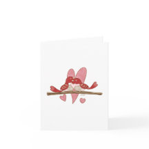Carte de voeux Lovebirds Valentine