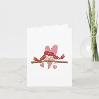 Carte de voeux Lovebirds Valentine