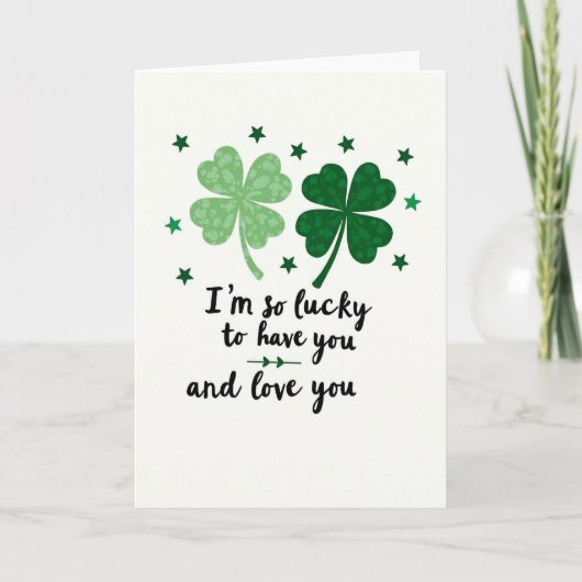 Carte de vœux Lucky Love (Devant)