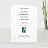 Carte de vœux Lumière éclatante (Dos)