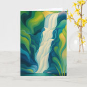 Carte de vœux Lumière éclatante (Fleur jaune)